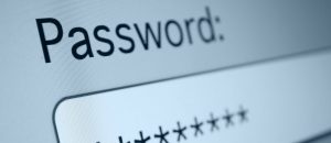 entering a password on a computer