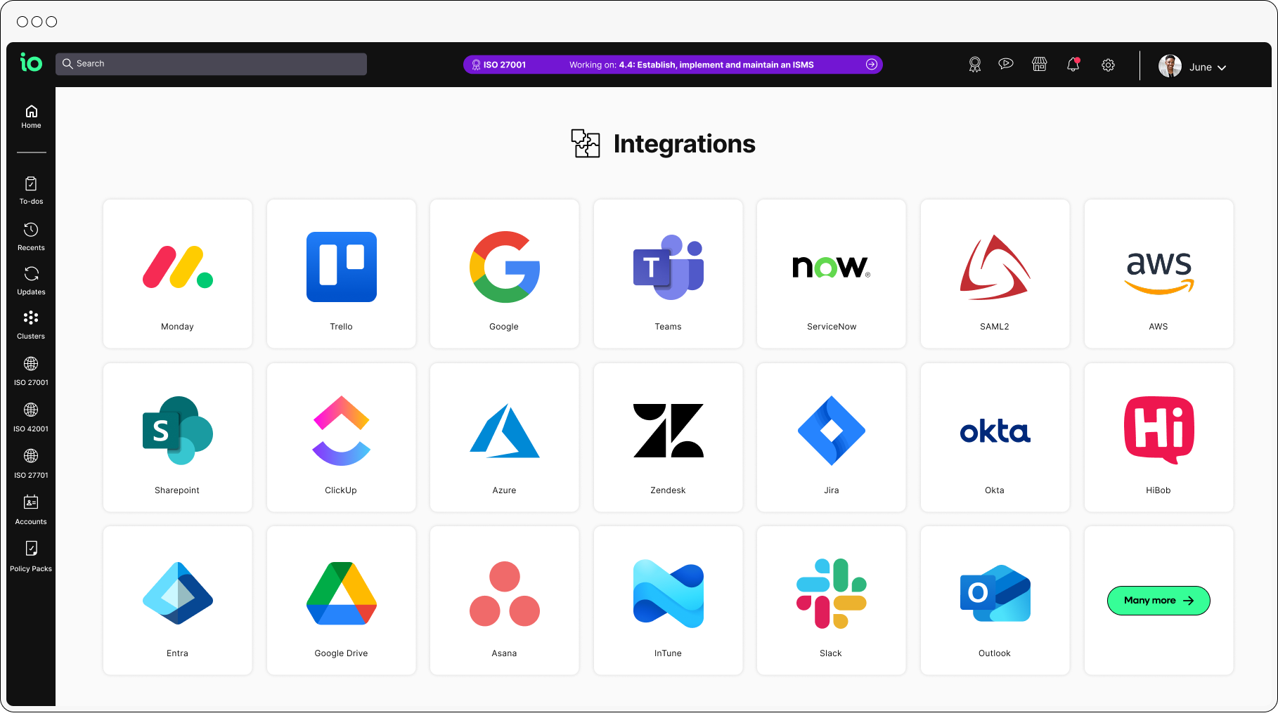 io platform integrations