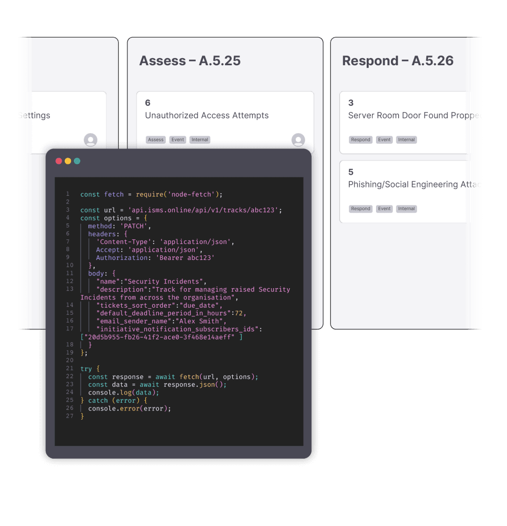 Api Ismat Integrations - ISMS.online